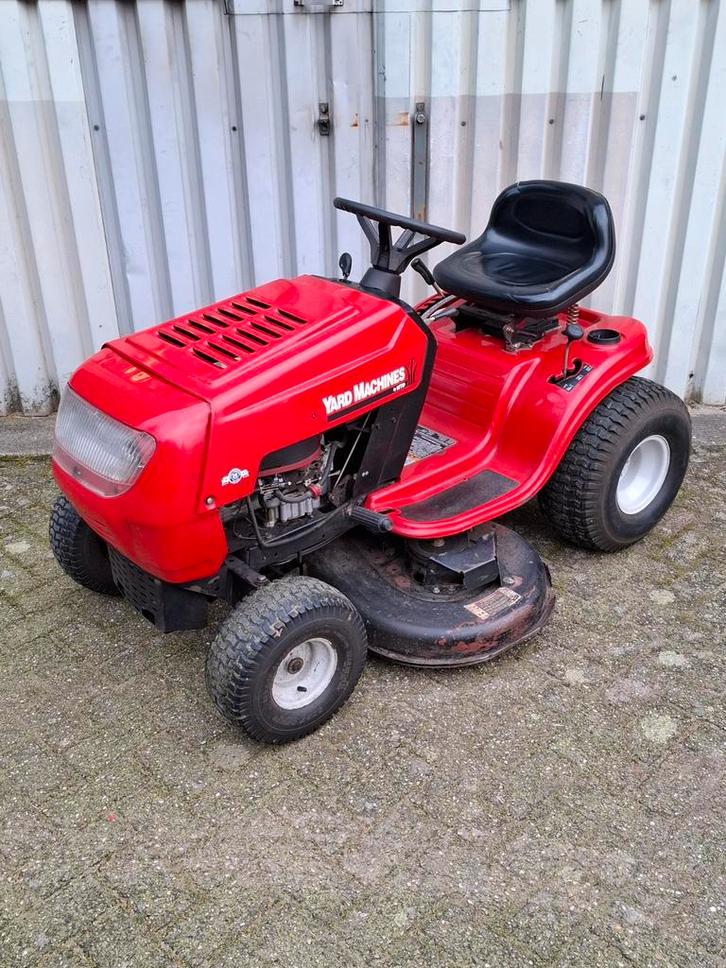 Zitmaaier gezocht om op te knappen of voor onderdelen, Tuin en Terras, Zitmaaiers, Gebruikt, 90 tot 120 cm, Elektrische starter