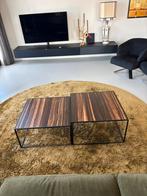 Linteloo Log bijzettafel, Ophalen, 50 tot 100 cm, Vierkant, 50 tot 100 cm