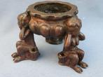Renaissance - Bronzen inktpot met bos godinnen -16e eeuw, Ophalen of Verzenden, Brons