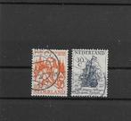 Nederland 1957, NVPH 693 t/m 694, Gestempeld., Verzenden, Na 1940, Gestempeld