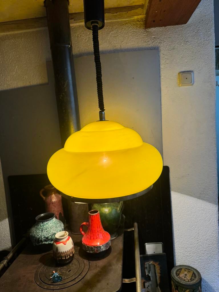 Hanglamp,sixties,zeventies,POP,Mid-Century, vintage, Huis en Inrichting, Gebruikt, Sixties,zeventies, italian design, POP, Mid-Century