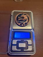 Munt draak koper, Ophalen of Verzenden, Zilver