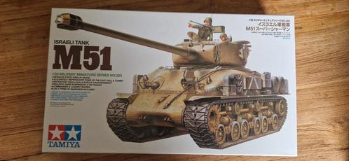 Tamiya M51 Israeli Tank Modelbouwdoos, Hobby en Vrije tijd, Modelbouw | Auto's en Voertuigen, Gebruikt, Tank, 1:32 tot 1:50, Tamiya