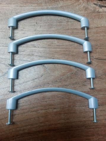 Set van 4 metalen kastgrepen – inclusief schroeven beschikbaar voor biedingen