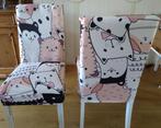 4 grappige stoelhoezen voor standaard maat eettafelstoelen, Huis en Inrichting, Overige kleuren, Nieuw, Ophalen of Verzenden, Vier
