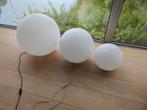 Design vloer lampen (3x bol), Huis en Inrichting, Lampen | Losse lampen, Ophalen, Gebruikt, E27 (groot)
