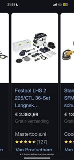 Festool LHS 2 225/CTL 36-Set Langnek Schuurmachine Set, Doe-het-zelf en Verbouw, Ophalen of Verzenden, Nieuw, Minder dan 600 watt