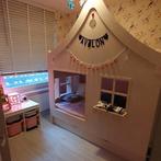 Een heel tof huisjesbed / stapelbed / kinderbed, Ophalen, 85 tot 100 cm, Zo goed als nieuw, Hoogslaper of Stapelbed