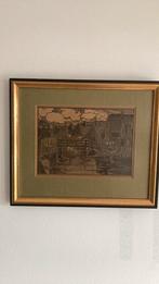 Oude ets / gravure Volendam doolhof ?, Ophalen of Verzenden