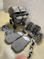 Bugaboo donkey 5 Twin mineral taupe, Kinderen en Baby's, Kinderwagens en Combinaties, Verstelbare duwstang, Bugaboo, Ophalen of Verzenden