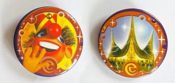 Efteling Jubileum buttons 2007 - 2 verschillende beschikbaar voor biedingen