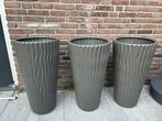 Bloembakken, Tuin en Terras, Bloembakken en Plantenbakken, Ophalen, Kunststof, Gebruikt, Rond