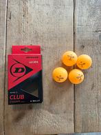 Dunlop 4 tafeltennisballen, Sport en Fitness, Tafeltennis, Nieuw, Ophalen of Verzenden, Net, Batje(s) of Balletje(s)