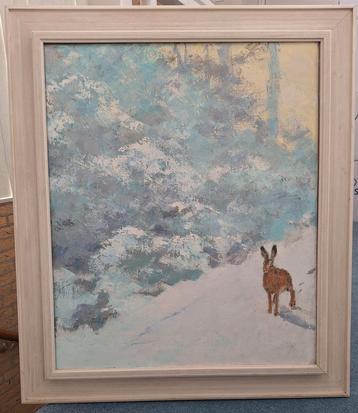 Olieverf schilderij beschikbaar voor biedingen