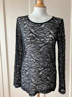 Elastische kanten top, maat M, Maat 38/40 (M), H&M, Zwart, Ophalen of Verzenden