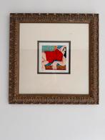 Dikke Dames Schilderij - Kunstwerk met Frame, Antiek en Kunst, Ophalen