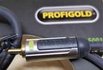 Profigold PROV5001 Zilver, Zwart RCA - RCA male 1 meter, Ophalen of Verzenden, Nieuw, Minder dan 2 meter, Overige kabels