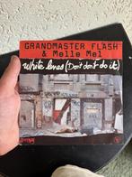 Grandmaster Flash & Melle Mel - White Lines, Gebruikt, 7 inch, Single, Ophalen of Verzenden