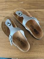 Bio Life teenslippers, dames, zilver, mt.38, zgan, Kleding | Dames, Slippers, Overige kleuren, Bio Life, Ophalen of Verzenden