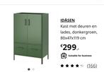 IDÅSEN IKEA kast, Leger groen,Kast met deuren en lades., Huis en Inrichting, Kasten | Lockerkasten, Ophalen of Verzenden, Zo goed als nieuw