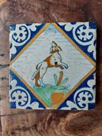 Authentieke laat 16de eeuwse tegel, Antiek en Kunst, Antiek | Wandborden en Tegels, Ophalen of Verzenden