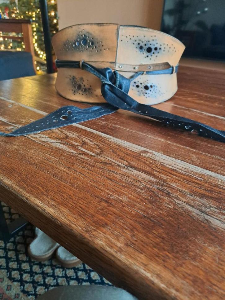 Paul Seville London Leren Corset Riem - Avant-Garde M, Kleding | Dames, Riemen en Ceinturen, Zo goed als nieuw, Ophalen of Verzenden