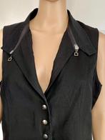 H146 Sarah Pacini maat 2=38=M mouwloos vest gilet giletje, Maat 38/40 (M), Sarah Pacini, Zwart, Ophalen of Verzenden