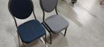2 x Stackchair voor schaftkeet € 7.50 samen, Ophalen, Gebruikt, Twee, Blauw