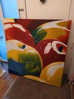 Schilderij 1,20x1,20 Appels., Antiek en Kunst, Kunst | Schilderijen | Abstract, Ophalen