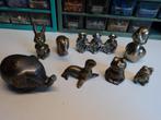 vintage koperen dieren 8x, Antiek en Kunst, Antiek | Koper en Brons, Ophalen of Verzenden, Koper