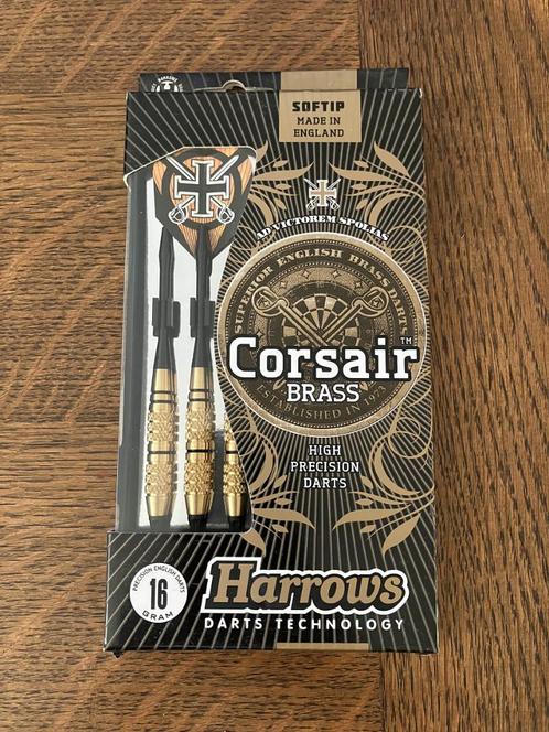 Harrows Corsair Brass 16 grams Soft Tip darts, Sport en Fitness, Darts, Nieuw, Pijlen, Soft tip, Ophalen of Verzenden