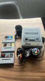 Super Nitendo met 3 spellen (SNES), Spelcomputers en Games, Spelcomputers | Nintendo Super NES, Ophalen of Verzenden, Zo goed als nieuw