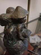 Bronzen beeldje van spelende kinderen, Antiek en Kunst, Kunst | Beelden en Houtsnijwerken, Ophalen of Verzenden
