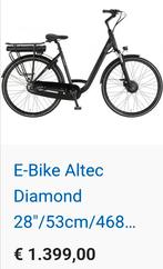 E-Bike Altec Diamond 28"/53cm/7 versneling slechts 568km, Fietsen en Brommers, Zo goed als nieuw, 51 tot 55 cm, 50 km per accu of meer
