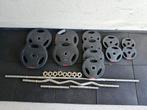 95kg Gorilla Sports Halterset met 4 halterstangen, Sport en Fitness, Fitnessmaterialen, Ophalen, ., ., Halterset