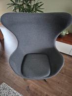 Grijze replica Egg Chair naar het model van Arne Jacobsen, Huis en Inrichting, Fauteuils, Minder dan 50 cm, Mid century modern