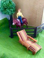Vintage Lundby ligstoel, Verzamelen, Ophalen of Verzenden, Zo goed als nieuw, Poppenhuis