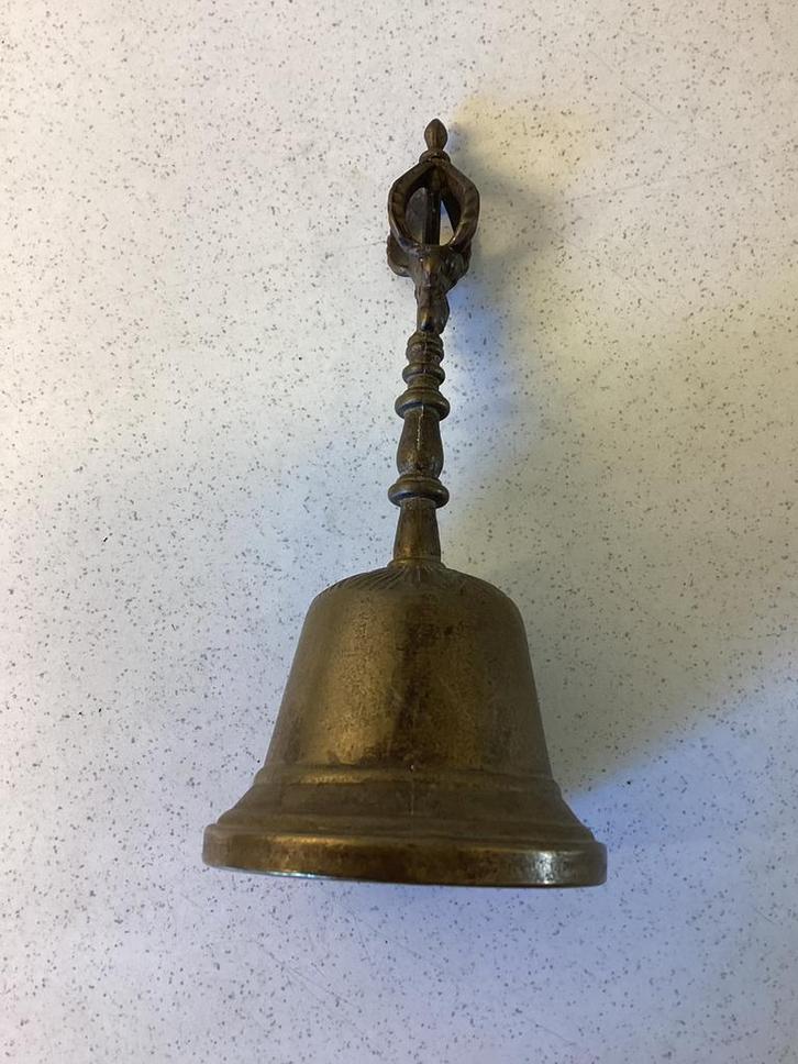 Messing tempelbel of gebedsbel, Antiek en Kunst, Antiek | Koper en Brons, Ophalen of Verzenden