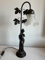 L&F Moreau gesigneerde art nouveau brons tafellamp, Ophalen of Verzenden