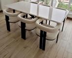 Stijlvolle trendy eetkamerstoelen, Huis en Inrichting, Stoelen, Nieuw, Vijf, Zes of meer stoelen, Ophalen of Verzenden, Wit