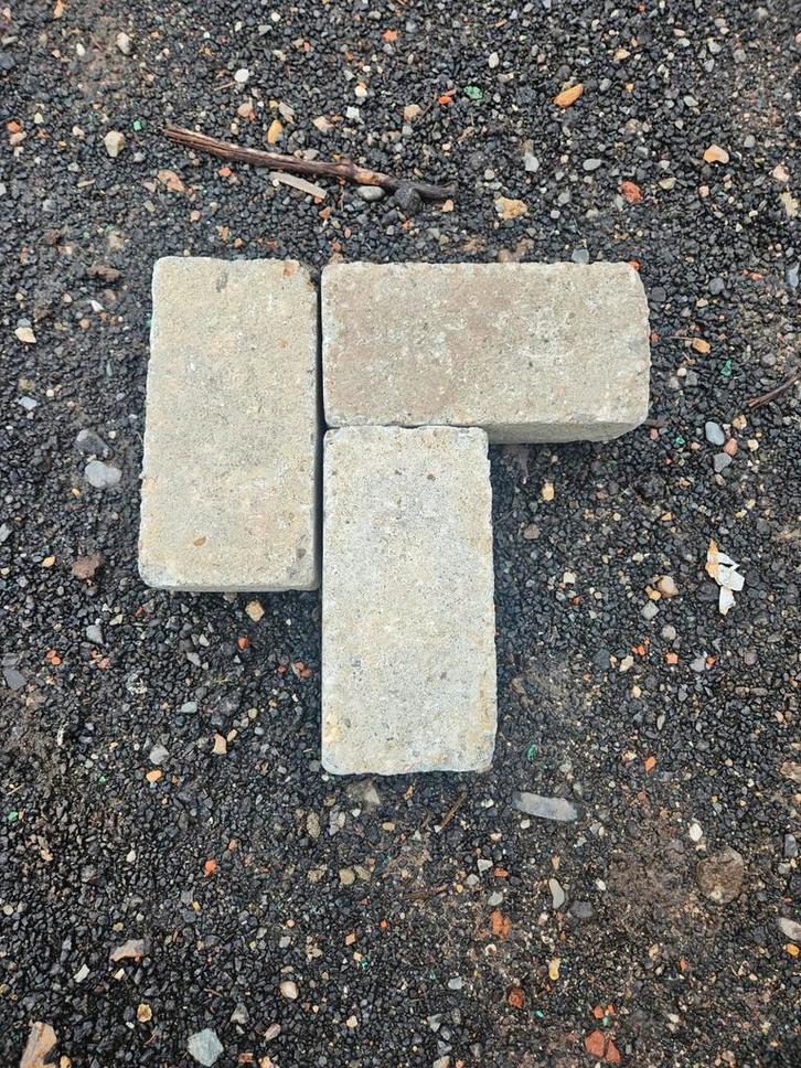 Klinkers 8 cm grijs, Tuin en Terras, Tegels en Klinkers, Zo goed als nieuw, Klinkers, Beton, 10 m² of meer, Ophalen of Verzenden