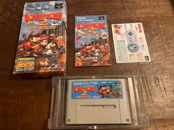 Super Donkey Kong Country 2 SNES Super Nintendo SFC CIB NTSC beschikbaar voor biedingen