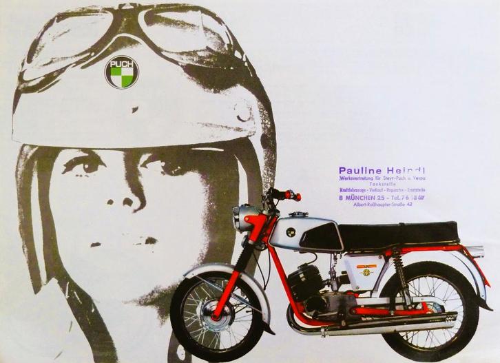 Folder PUCH Programma 1968, Fietsen en Brommers, Handleidingen en Instructieboekjes, Zo goed als nieuw, Ophalen of Verzenden