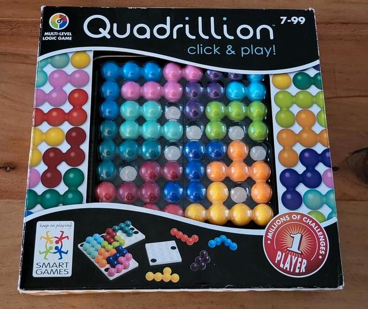 Quadrillion smart games, Hobby en Vrije tijd, Denksport en Puzzels, Zo goed als nieuw, Overige typen, Minder dan 500 stukjes, Ophalen of Verzenden