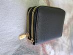 Portemonnee zwart met 2 ritsen met meerdere vakjes, Ophalen of Verzenden, Gebruikt, Zwart