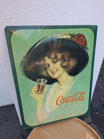 Oud Coca-Cola Reclamebord - Verzamelaarsobject beschikbaar voor biedingen