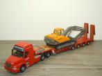 Volvo NH12 Truck & Nooteboom Trailer with Volvo Crane - Lion, Hobby en Vrije tijd, Modelauto's | 1:50, Verzenden, Zo goed als nieuw