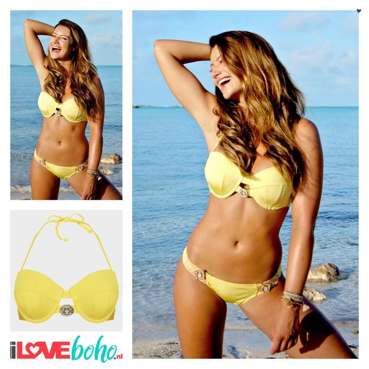Boho Bikini yellow geel 95% korting outlet, Kleding | Dames, Badmode en Zwemkleding, Nieuw, Bikini, Geel, Ophalen of Verzenden