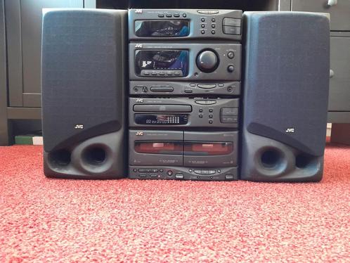 JVC stereo installatie | CD, casette, radio, aux, Audio, Tv en Foto, Stereo-sets, Zo goed als nieuw, Cd-speler, JVC, Ophalen