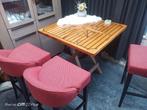 Horeca barkrukken met sta tafel, 5 krukken of meer, Ophalen of Verzenden, Zo goed als nieuw, 60 tot 90 cm